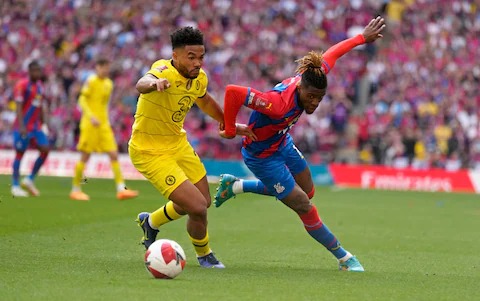 Reece James dealt with the threat of Wilfried Zaha well throughout 