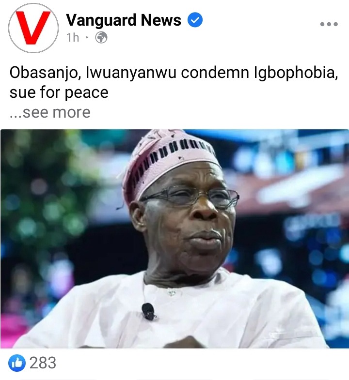 Today's Headlines: Opposition Planning To Scuttle My Swearing-in - Tinubu, Obasanjo, Iwuanyanwu condemn Igbophobia, sue for peace