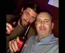 Snooker star Mark Williams gets the beers in with a fan