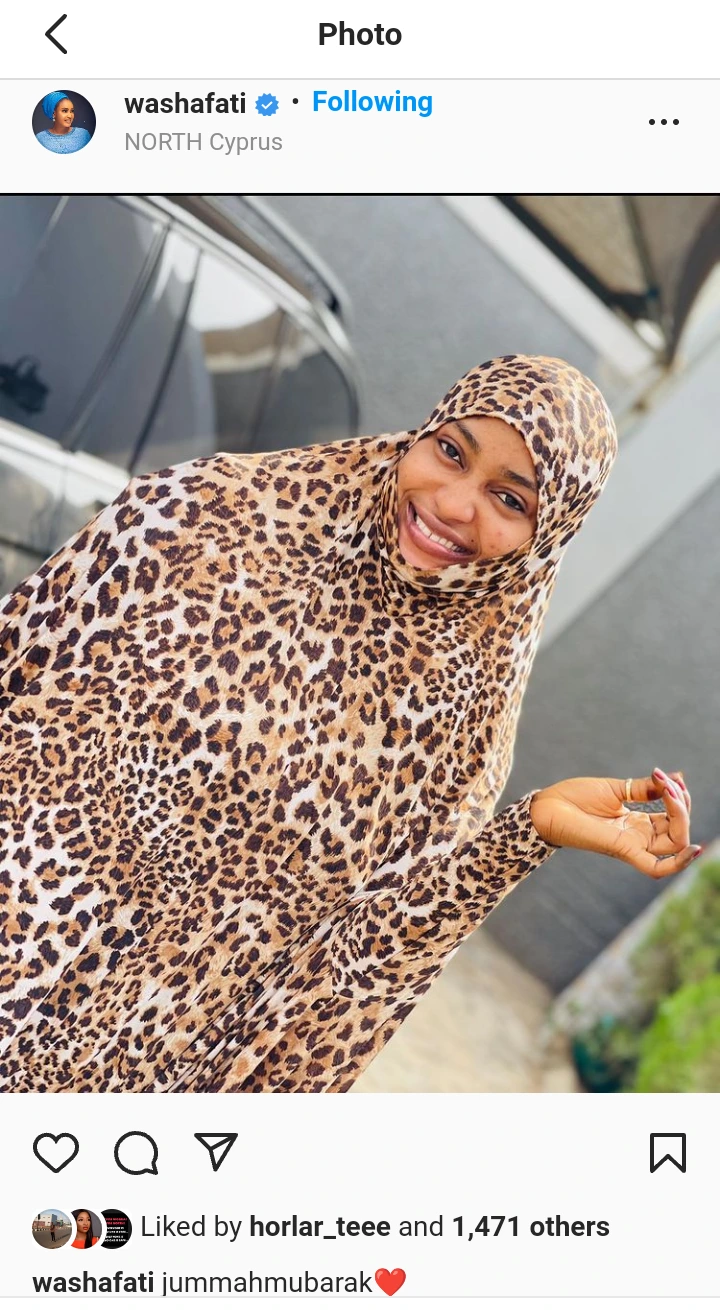 Reactions As Kannywood Star, Fati Washa Uploads A New Lovely Photo Of Herself On Instagram  53e3f00d8d854ef7a9aa8979cd5df792?quality=uhq&format=webp&resize=720