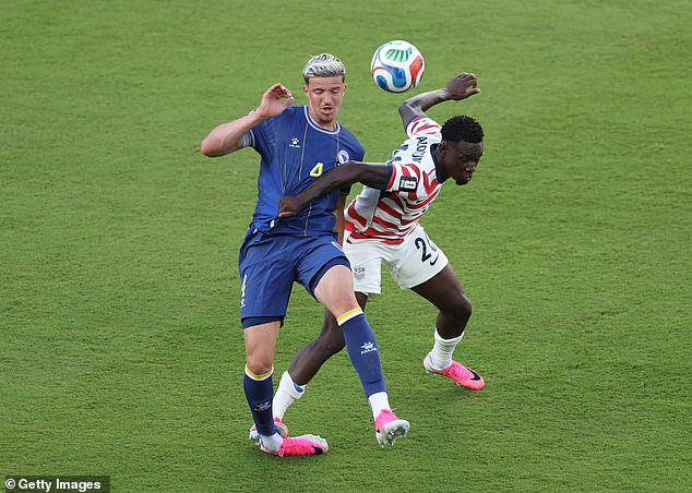 The striker was sent off for a tackle during their 2-0 win over Bosnia and Herzegovina