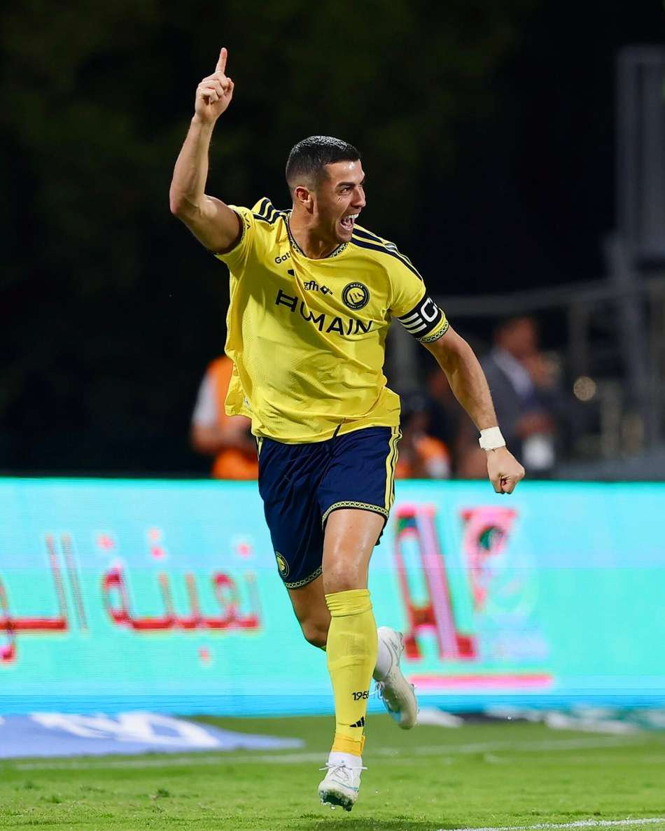Cristiano Ronaldo celebra gol pelo All Nassr