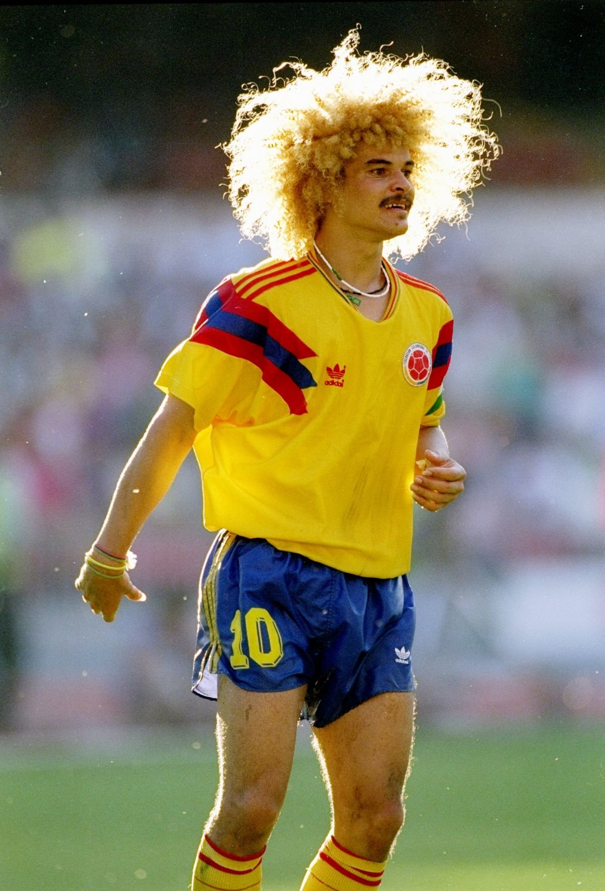 Carlos Valderrama of Colombia in his heyday