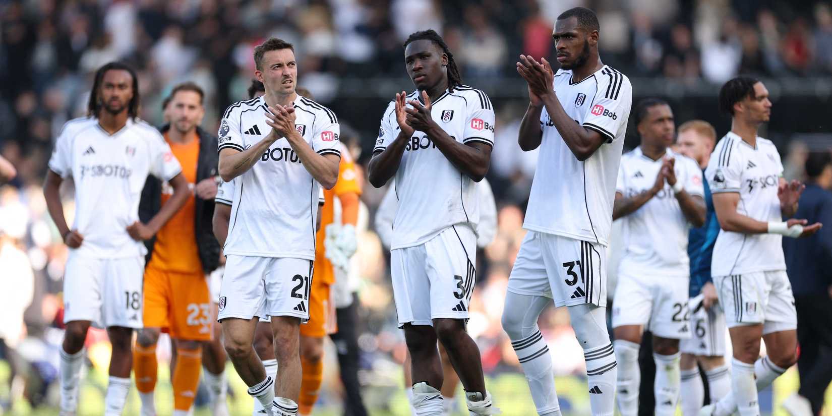 Fulham's Timothy Castagne, Calvin Bassey and Issa Diop