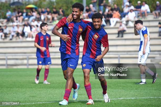 Shane kluivert son of patrick kluivert playing with fc barcelona juvenil b with which he