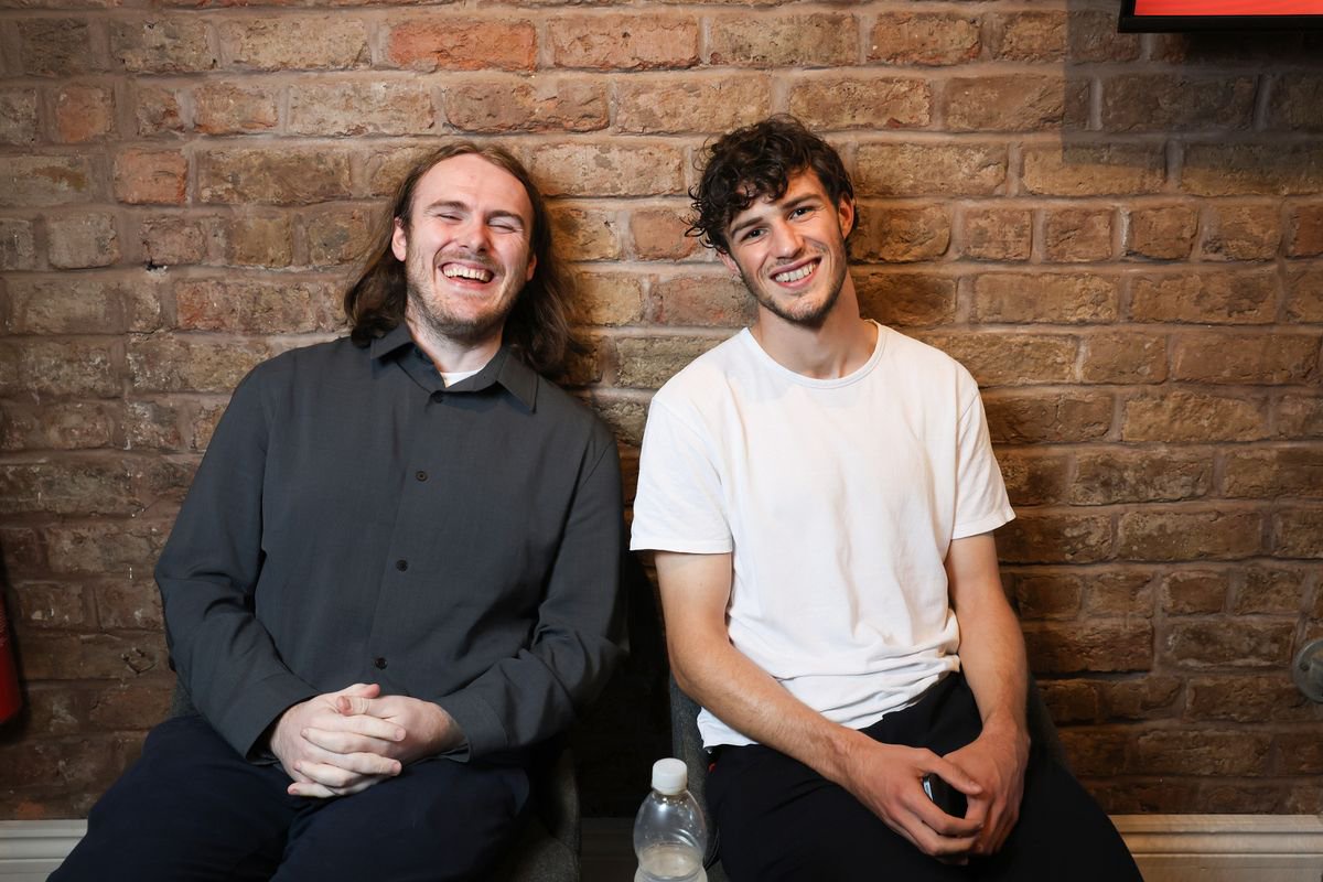 Merlin Rohl with the ECHO's Ryan Paton at Crosby Coffee on Lark Lane