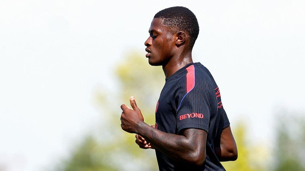 Nuno Mendes de regresso aos treinos do PSG (FOTO: PSG)