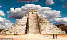 El Castillo, also known as the Temple of Kukulcan, is among the largest structures at Chichén Itzá - the ruined ancient city in Mexico