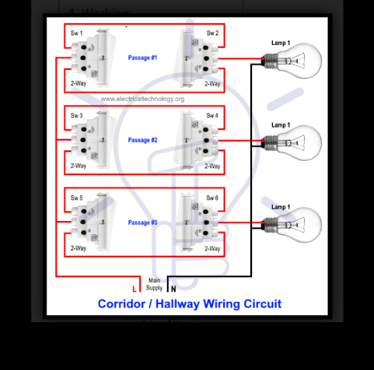 How Corridor Wiring Circuit Diagram-hallway Wiring Using 2-way Switches