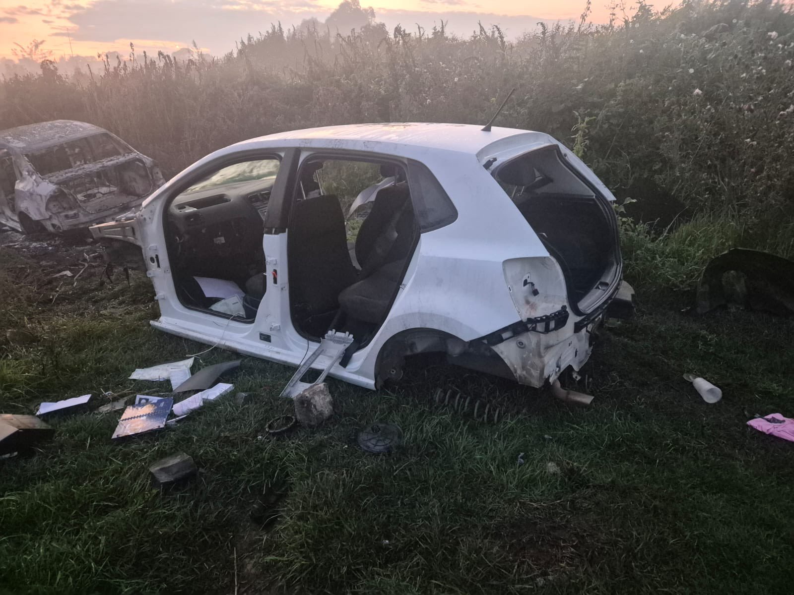 "It?s not easy" - South African man says as he finds his car completely stripped of its parts hours after it was stolen