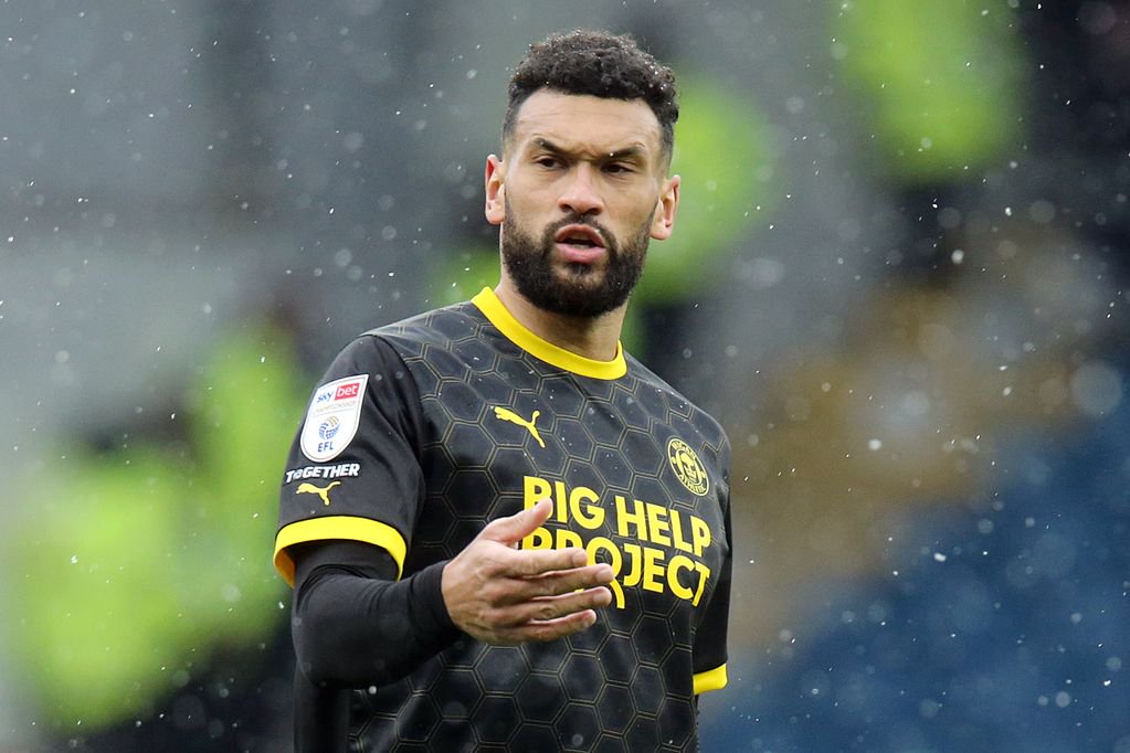 Steven Caulker in action for Wigan in 2023.