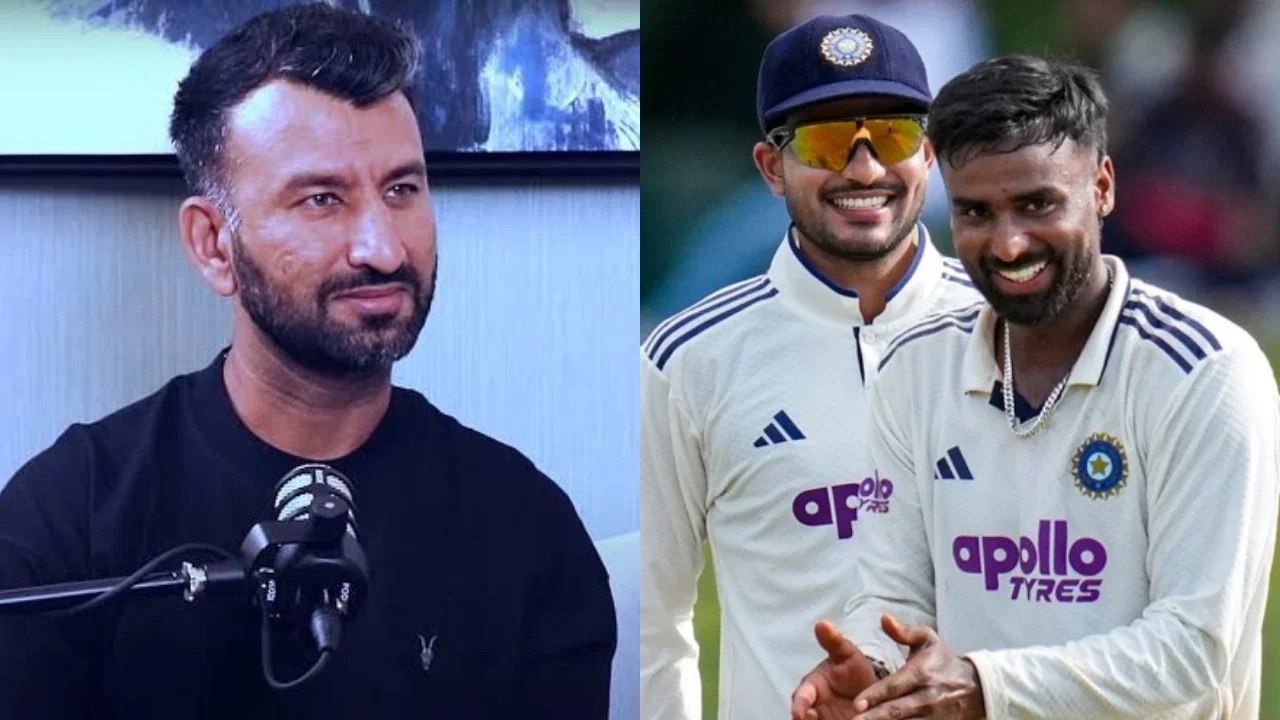 Cheteshwar Pujara and Manav Suthar