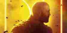 Jason Statham as Adam Clay on a cropped version of Dolby's poster for The Beekeeper