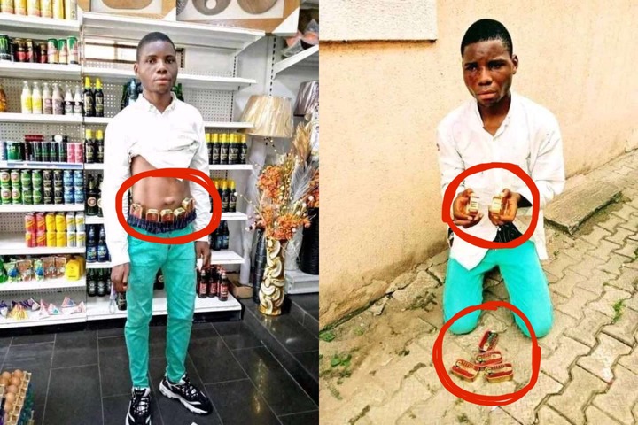 See What This Man Stole After He Entered A Supermarket And Pretended To Be  A Real Customer (photos) - Opera News