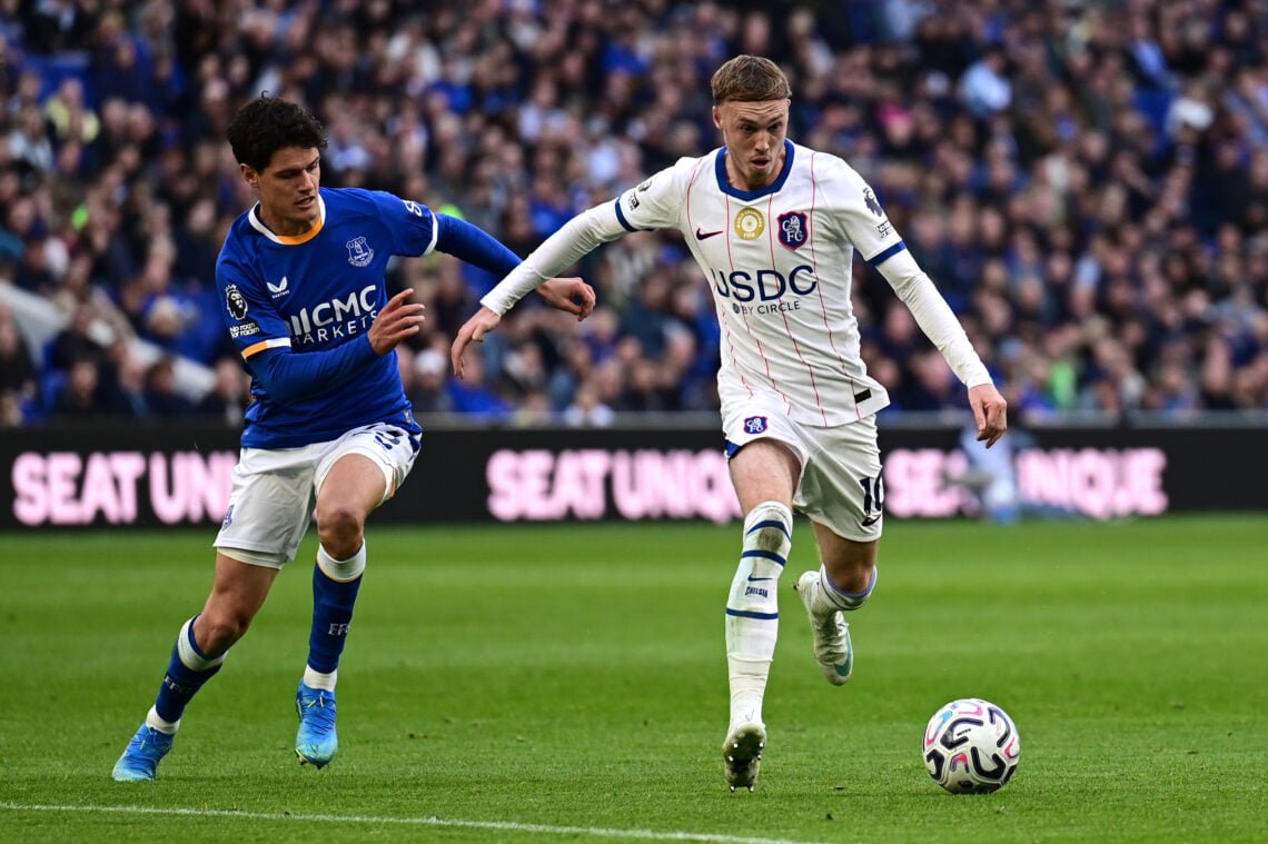 Christian Norgaard playing for Everton.
