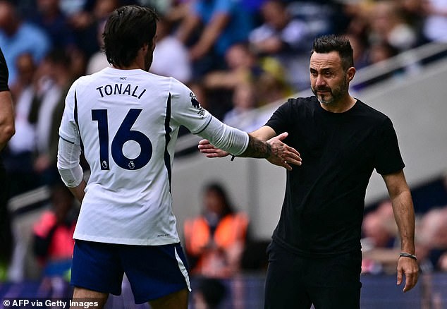 The trip gave De Zerbi more time to work with some of his new signings like Sandro Tonali
