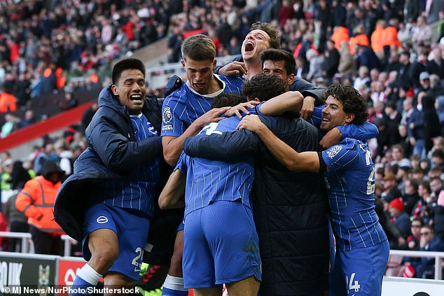 Brighton have scored more goals than any other team in the top flight, netting 18 times in their first six games