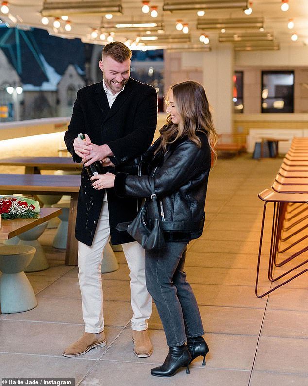 The joy: 'Casual weekend recap… 2.4.23 i love you @evanmcclintock11,' wrote the brunette in her caption