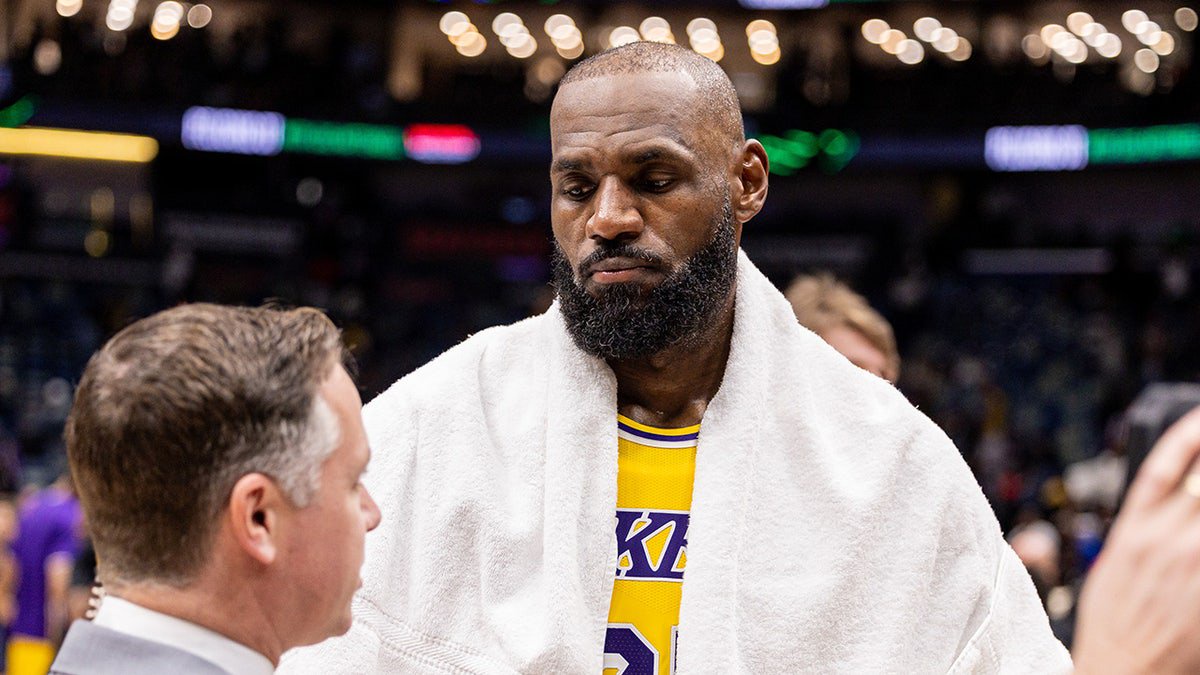 LeBron James doing an interview