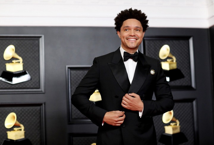 Host Trevor Noah on the red carpet at the 63rd Annual Grammy Awards. Photo: TNS
