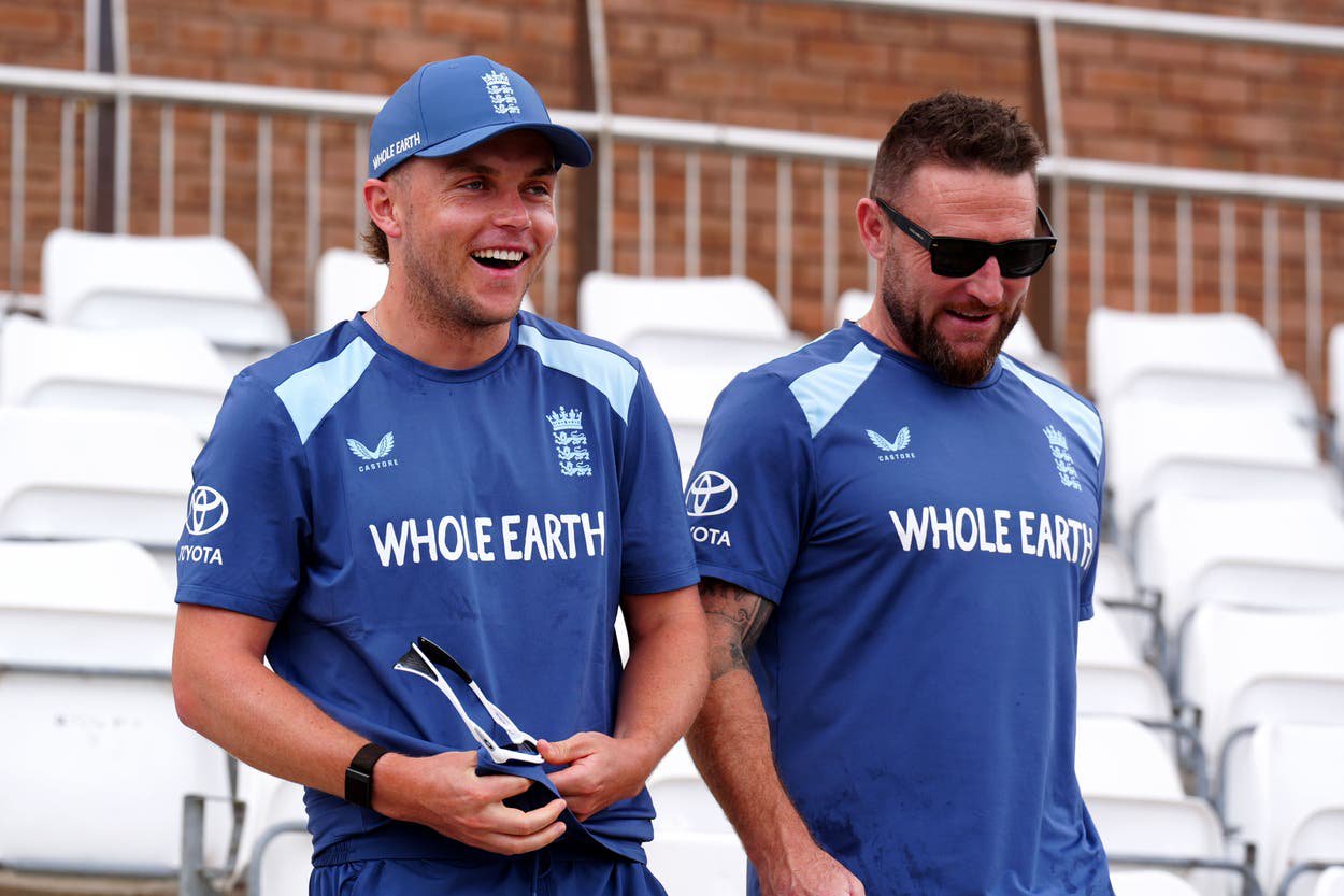 Sam Curran, left, has been backed by Brendon McCullum (Owen Humphreys/PA)