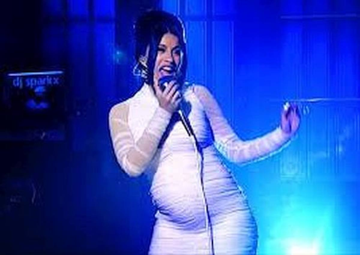 Cardi B confirmed pregnancy rumors on "Saturday Night Live."