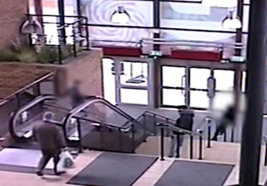 CCTV footage of Dennis (LEFT / WHITE BAG) confronting the group of youths making a mess at the top of the steps and escalator in Derby's Eagle Market.  Release date ?  November 17, 2023. See SWNS SWMRpunch story.  A teenager was sentenced for killing 82-year-old Dennis Clarke with just one stab wound at Derby bus station in May 2021. Omar Moumeche, of James Close in Derby, was found guilty of one count of manslaughter this July.  year.  He was sentenced to two years in youth detention today.  Officers were called to reports of an assault at Derby bus station, in Morledge, at around 4.30pm on Thursday 6 May 2021. Mr Clarke suffered serious injuries and was taken to hospital where he tragically died nine days after after that, never coming back from those.  injuries.  During the week-long trial it was heard that Mr Clarke was surrounded by a group of three teenagers who he allegedly objected to after they were believed to be making a mess on the stairs at the Derbion center (formerly the Intu center ).  He was then followed to Derby bus station, where the incident took place.