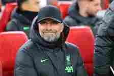 Head coach Juergen Klopp of Liverpool during the Group E - UEFA Europa League 2023/24 match between Liverpool FC and LASK at Anfield on November 30, 2023 in Liverpool, England.