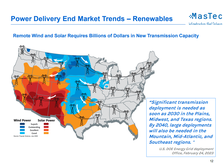 Remote Wind and Solar Requires Billions of Dollars in New Transmission Capacity