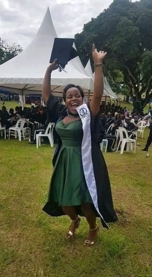 Beautiful Lady Who Use To Make Bricks To Pay For Her School Fees Finally Graduates