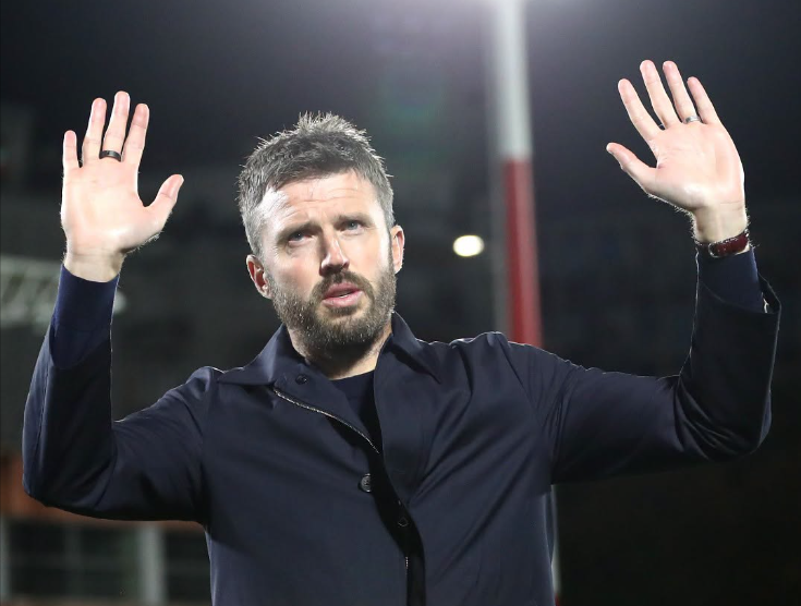 Manchester United's manager Michael Carrick apologises to club supporters after Como defeat in the Champions League on Wednesday, October 21, 2026. PHOTO/https://www.facebook.com/manchesterunited/photos