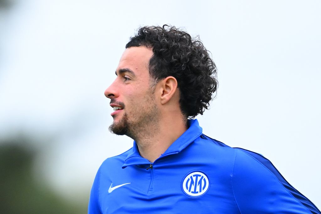 Curtis Jones during an Inter Milan training session.