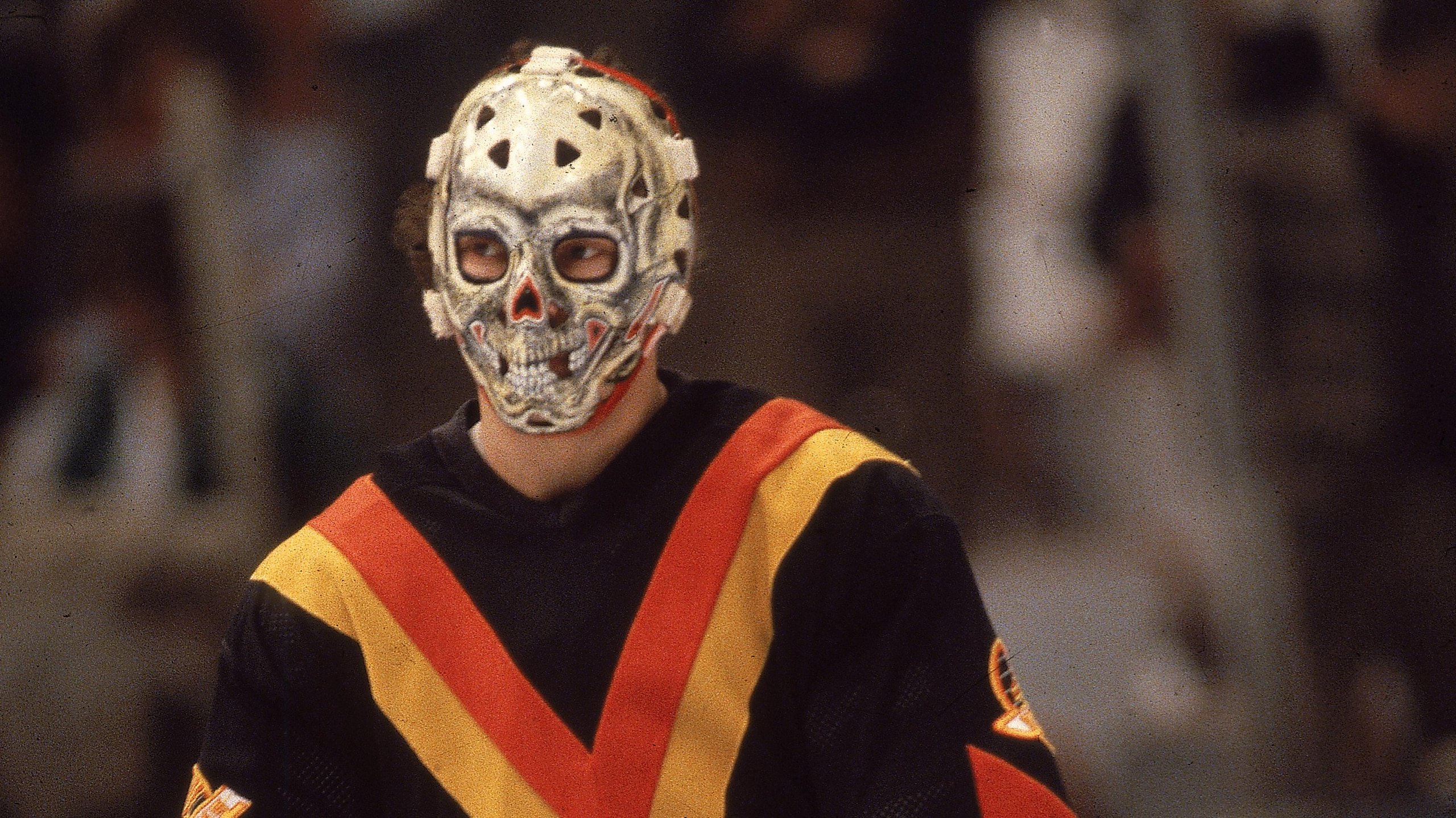 Gary Bromley Of Vancouver Canucks During Road Game