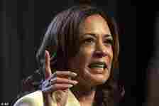 Vice President Kamala Harrison dodged when CNN pressed her on what Biden is like every day after his disastrous debate performance. Pictured: Harris on the campaign trail in New York on June 21, 2024