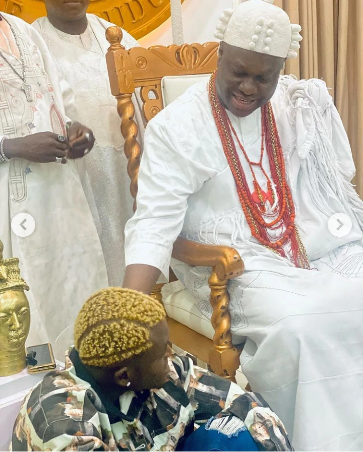 portable - Odogwu Of Lagos Visits Ooni of Ife- Popular Singer Portable Says As He Pays Homage To Yoruba Monarch  5779fcc640a3411cb355f1530a241eb7?quality=uhq&format=webp&resize=720