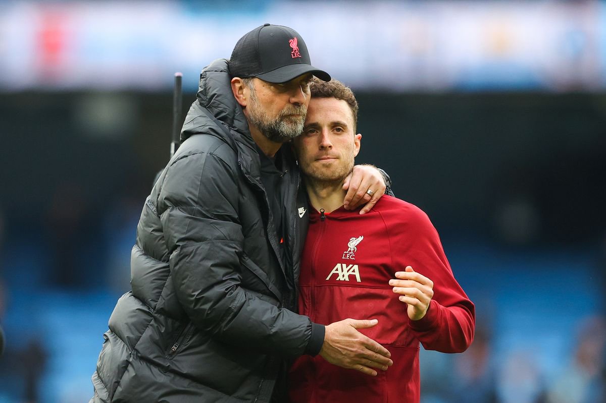 Jurgen Klopp and Diogo Jota
