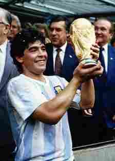 Maradona is widely seen as one of the world's footballing greats