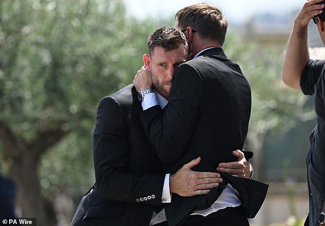 Family and friends gathered for the funeral service&nbsp;held at Igreja Matriz de Gondomar in the town of Gondomar near Porto