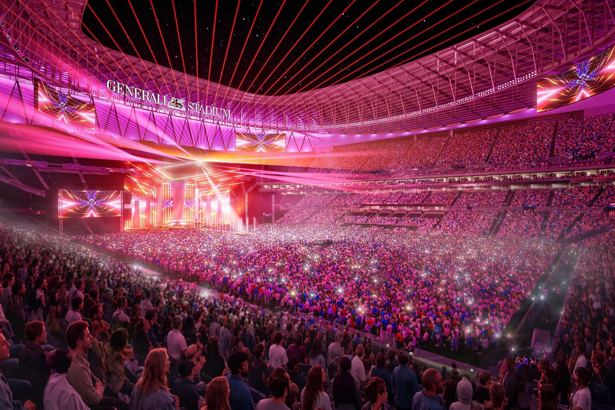 The stadium would also host concerts and other events