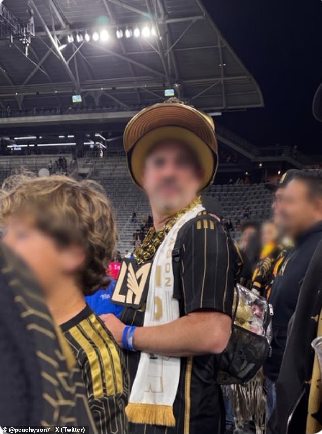 One fan shared a blurred photo of the supporter who allegedly made the remarks to Son