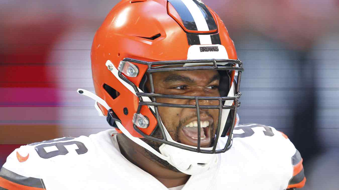 Jordan Elliott formerly of the Cleveland Browns