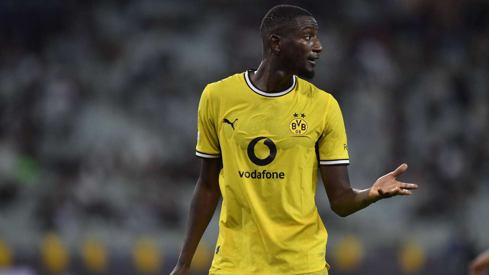Serhou Guirassy im Champions-League-Spiel des BVB gegen Sabah FK