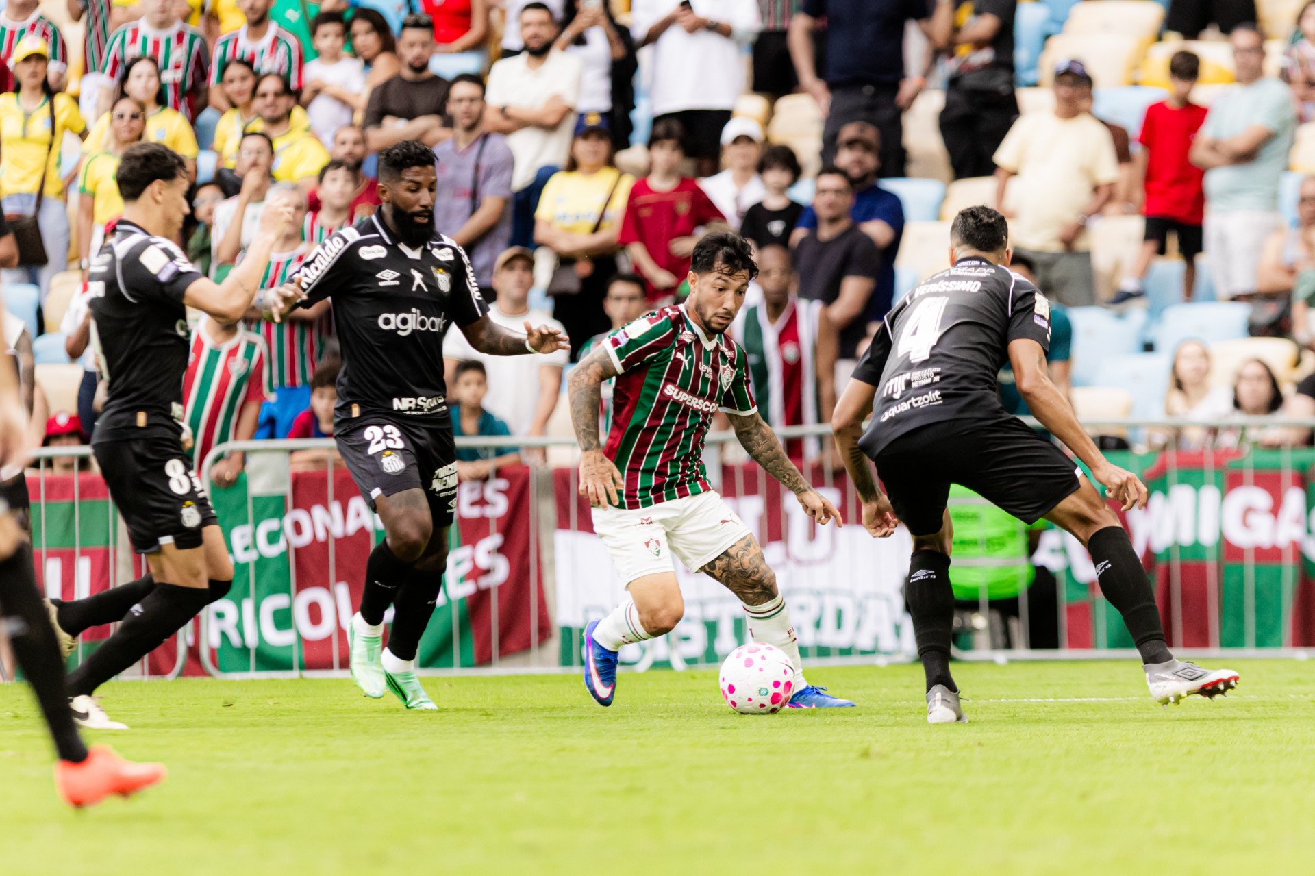 Fluminense enfrentou o Santos, neste domingo (18), no Maracanã, pelo Brasileirão - Marina Garcia/Fluminense