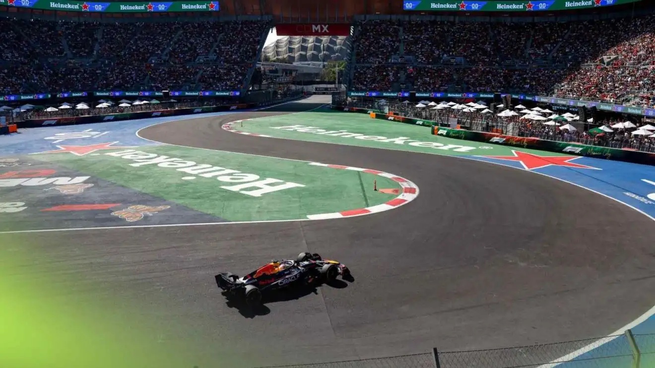 F1 Mexico City Foro Sol stadium view.