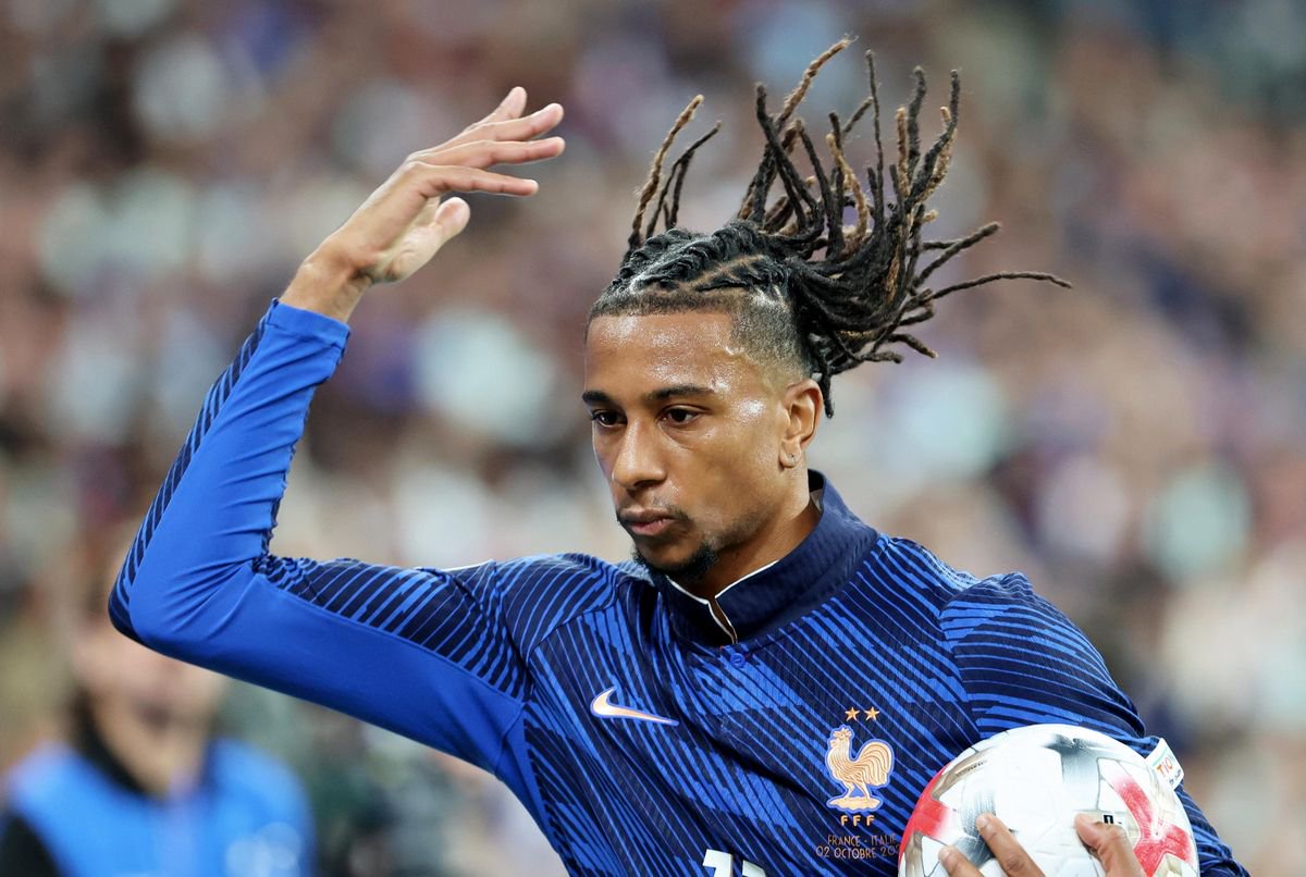 Michael Olise during the UEFA Nations League 2026/27 group phase match between France and Italy. 