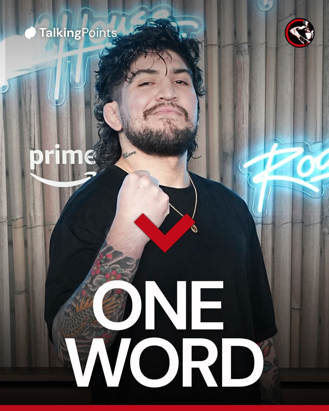 Dillon Danis poses at the New York premiere of 'Road House'