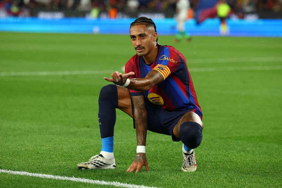 Barcelona captain Raphinha.