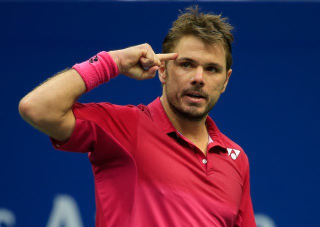 Wawrinka's signature point to the temple
