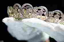 Dating back to 1919, the Spencer tiara incorporates a variety of diamonds: circular, rose-cut, cushion and pear-shaped, mounted in gold
