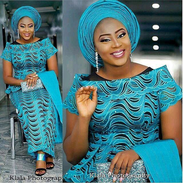 Ankara with clearance dry lace style